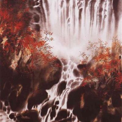 W010 A Corner Of Nuoreran Waterfall 120x60cm 2009